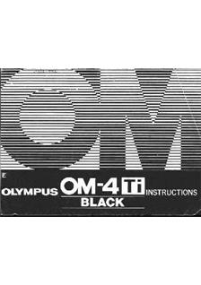 Olympus OM 4 Ti manual. Camera Instructions.